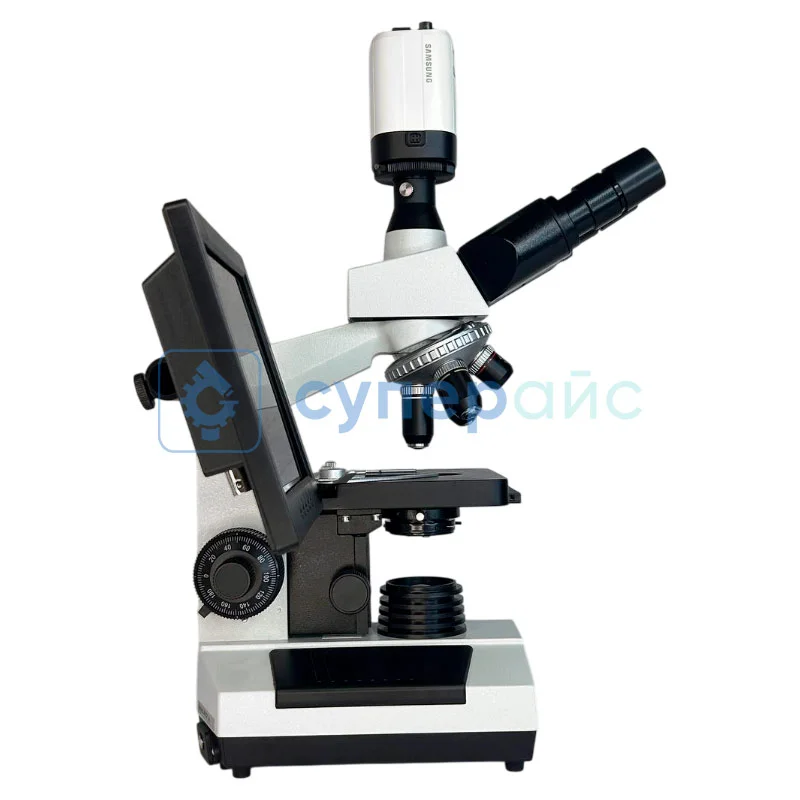 Биологический микроскоп Saike Digital SK2009H3S4 тринокулярный фото 4