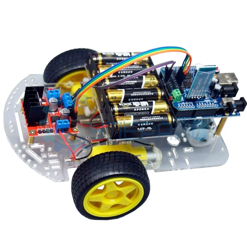 Робототехнический набор для сборки робота RoboCar-3 Bluetooth с контроллером, совместимым со средой Arduino фото 1