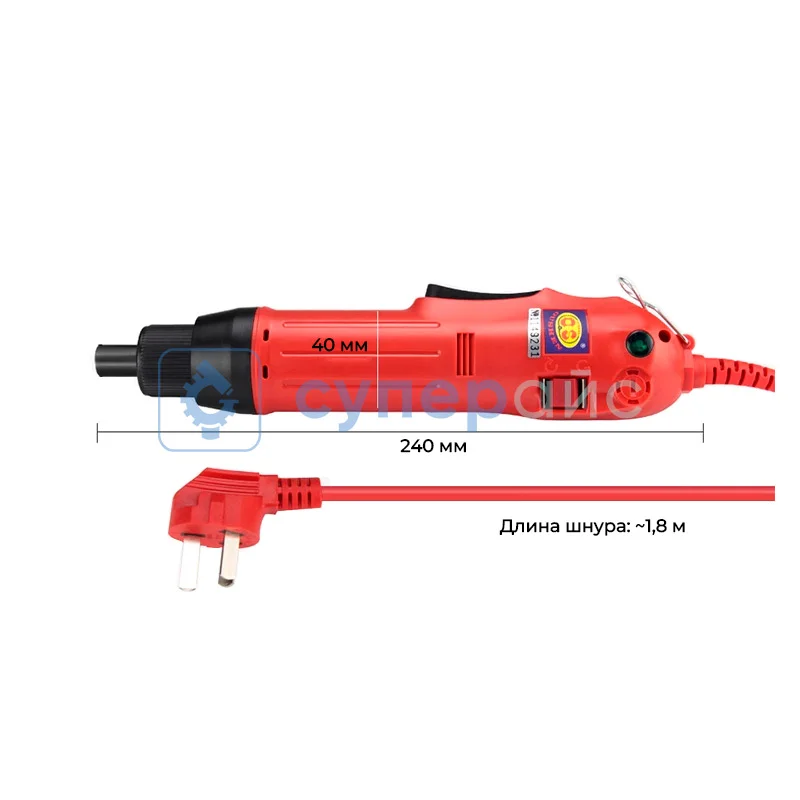 Электрическая отвертка Oushen OS-600 с пружинным балансиром (круглые биты, 5 мм) фото 3