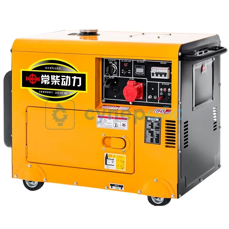 Генератор дизельный Changchai AVR 6,5 кВт в шумозащитном корпусе 380 В фото 1