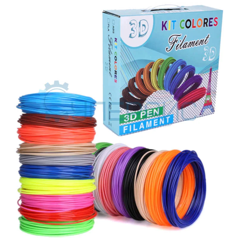 Комплект ABS пластика для 3D ручки из 20 цветов (200 метров) фото 1
