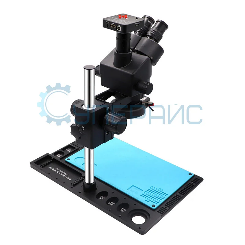 Стереомикроскоп тринокуляр PHONEFIX FX223B с камерой 38 Мп фото 2