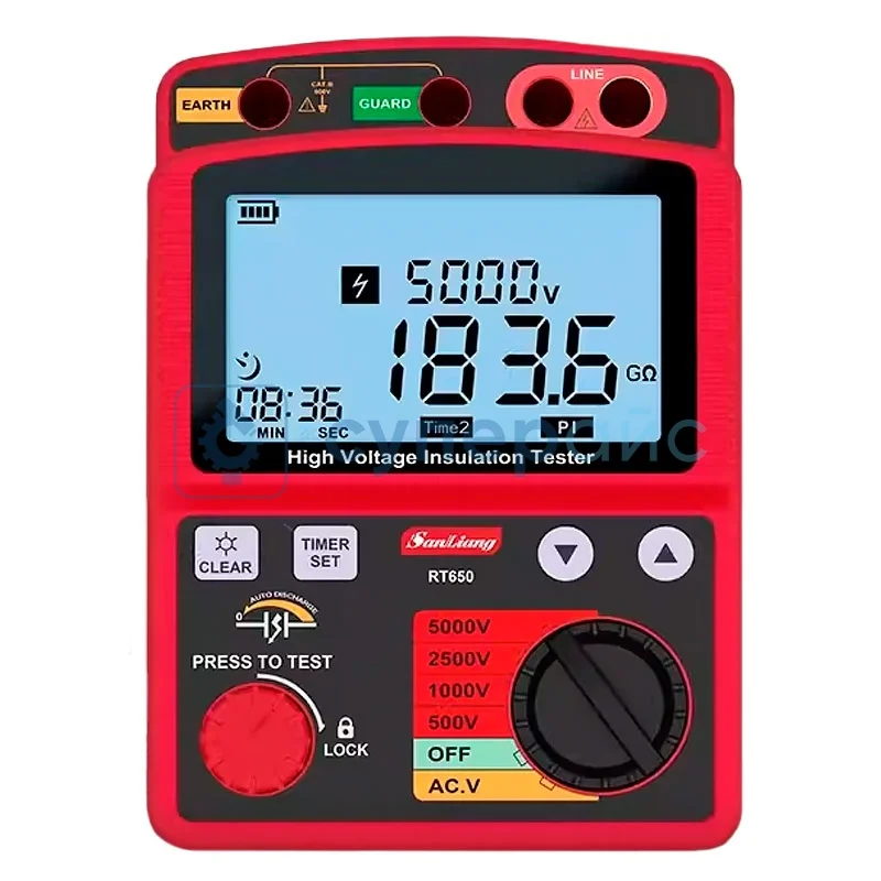 Тестер сопротивления изоляции SanLiang RТ650 фото 1