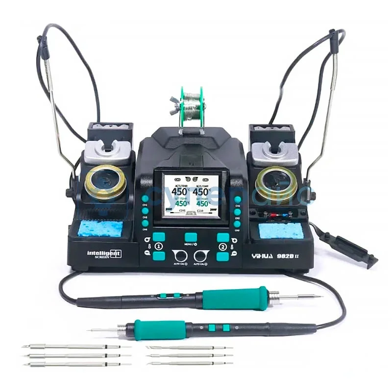 Цифровая паяльная станция YIHUA 982D-II с набором из 6 жал фото 1