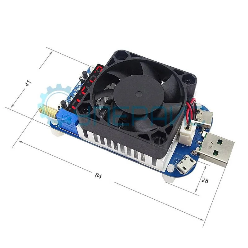 Регулируемая USB нагрузка Ruideng HD35 фото 3