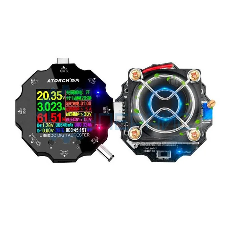 USB нагрузка UD18L-B с тестером Juwei Atorch UD18 фото 1