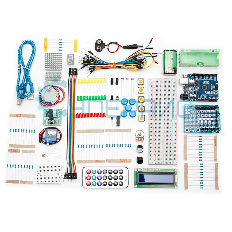 Стартовый набор UNO R3 Starter Kit с контроллером, совместимым со средой Arduino, и 10 уроками в среде Scratch фото 12
