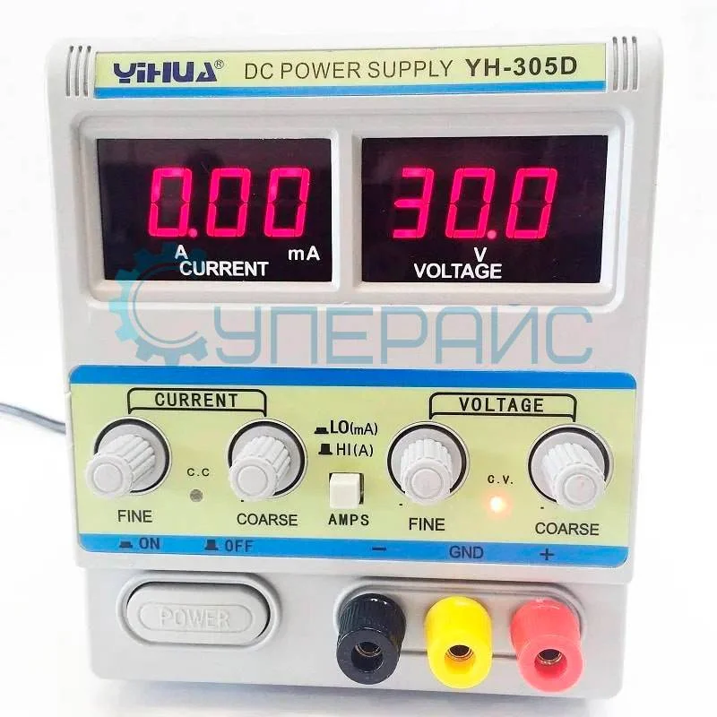 Источник питания постоянного тока YIHUA-305D (30 В, 5 А) фото 2