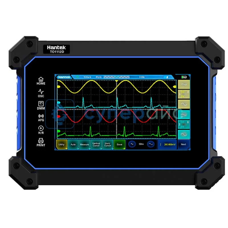 Портативный двухканальный осциллограф Hantek TO1112D фото 1