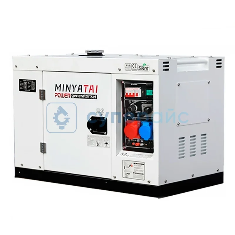 Дизельный генератор MINYATAI 12 кВт в шумозащитном корпусе 220/380 В фото 1