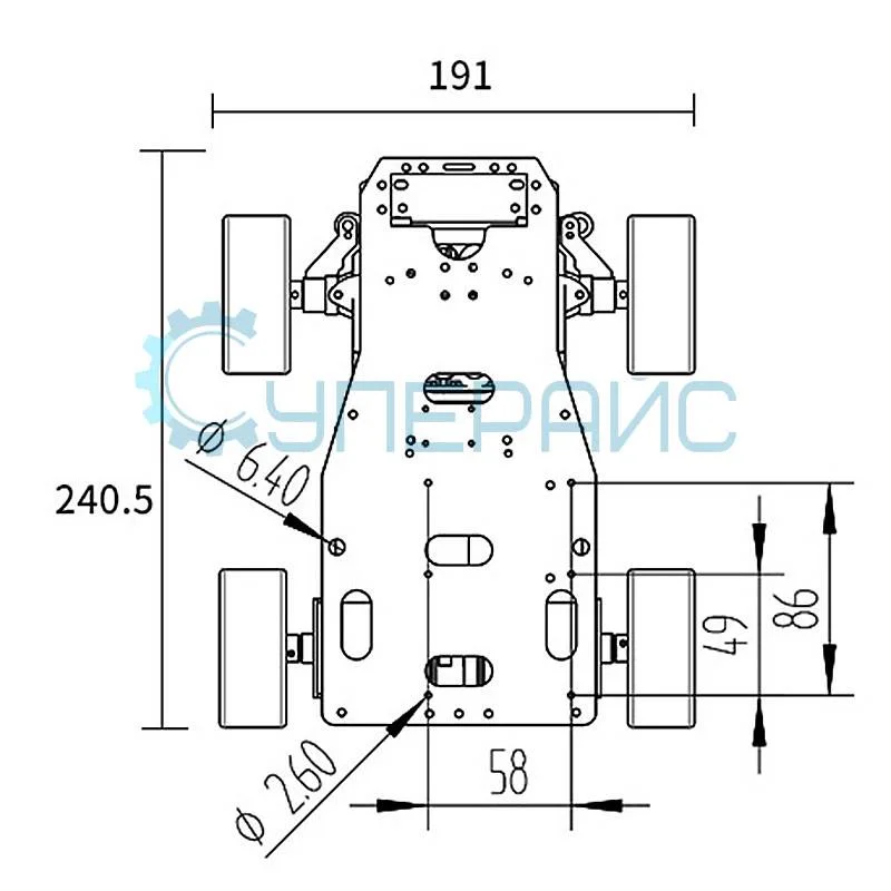 Автомобильная платформа WHEELTEC MG513P30 12 В фото 2