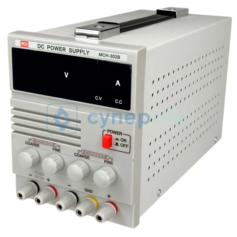 Лабораторный источник питания MCH 302B (30В, 2А) фото 2