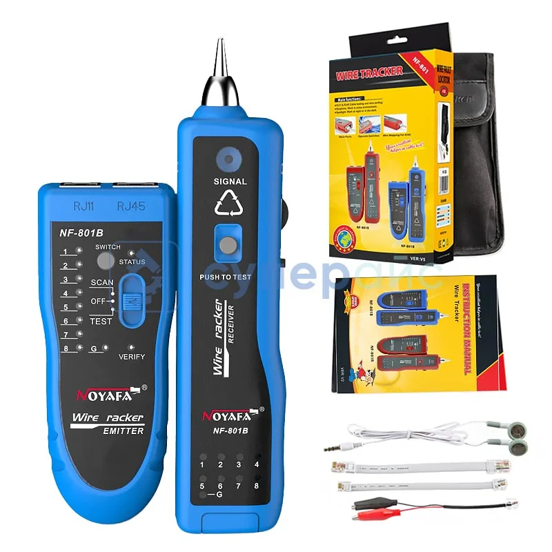 Тестер сетевых кабелей Noyafa NF-801B фото 3
