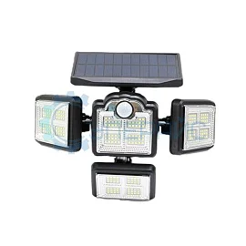 Настенный LED фонарь JD1727 с датчиком движения и солнечной батареей фото