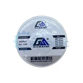 Припой с флюсом GUNAISI Sn63/Pb37 (0.6 мм, 30 г) фото