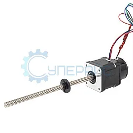 Шаговый мотор с винтом и тормозом UMot 42HSC4409-150N12SC-300 (NEMA 17) фото