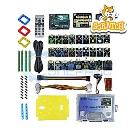 Набор для робототехники Arduino UNO R3 с комплектом датчиков в кейсе и 10 уроками Scratch фото