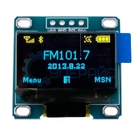 OLED дисплей 0.96 дюйма 128x64, I2C IIC, двухцветный (желто-синий), модуль для Arduino фото
