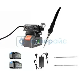 Аккумуляторная паяльная станция MAOVON T12 с двумя аккумуляторами фото