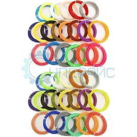 PLA пластик для 3D ручки, набор из 40 цветов (200 метров) фото