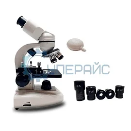 Учебный микроскоп Damingzhi 2100х с набором для исследования фото