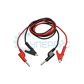 Провода для источника питания 1500 В, 10 А (банан + крокодил) фото