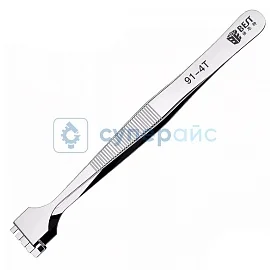 Пинцет нескользящий BEST BST-91-4T фото