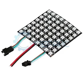 Матрица 8х8 адресных RGB светодиодов WS2812B фото