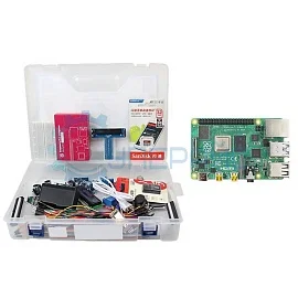 Микрокомпьютер Raspberry Pi 4B 2 GB RAM с набором датчиков в кейсе фото