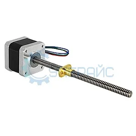 Шаговый двигатель UMot 42HSDC3401 с винтом Tr8 * 2 (NEMA 17) фото