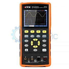 Портативный осциллограф Victor 2102S с генератором сигналов фото