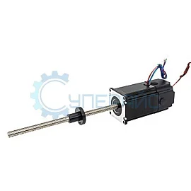 Шаговый электромотор с винтом 200 мм UMot 57HS7407-200N4SC-300 с тормозом (NEMA 23) фото