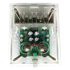 Набор радиодеталей для сборки усилителя звука на базе LM1875T с блоком питания фото