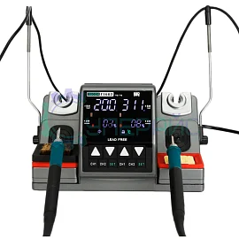 Двухканальная индукционная станция для пайки SUGON T1602, 150Вт фото