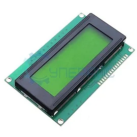 Символьный ЖК дисплей LCD2004A 20x4 с I2C переходником, зеленая подсветка фото