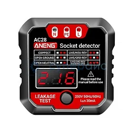 Тестер для розеток ANENG AC28 фото