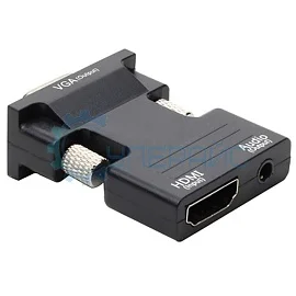 Переходник JDLY HDMI-VGA с аудио разъемом фото