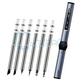 Цифровой паяльник FNIRSI HS01 с набором жал фото