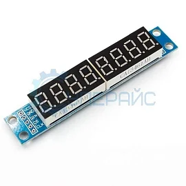 Модуль многоразрядного 7-ми сегментного индикатора на базе MAX7219 фото