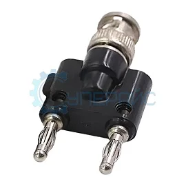 Переходник GONGGE BNC Male - 4 мм (двойной штекер банан, 1 шт) фото