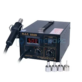 Цифровая термовоздушная паяльная станция WEP 850D фото