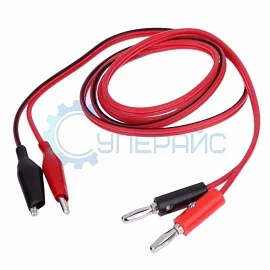 Провода для источника питания (банан + крокодил) фото