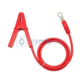 Кольцевая клемма 10мм/6мм/1 метр, красный фото
