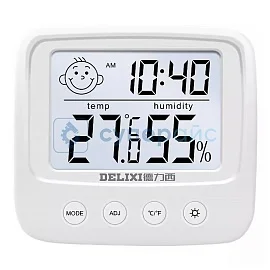 Термогигрометр настенный Delixi DM-1002 фото