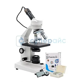 Учебный монокулярный микроскоп Motic SFC-201FLEDA 16 с электронным окуляром фото