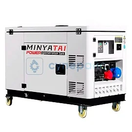 Генератор промышленный MINYATAI 20 кВт в шумозащитном корпусе 220 В двухцилиндровый фото