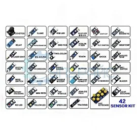 Расширенный набор датчиков и устройств (42 предмета) для Arduino фото