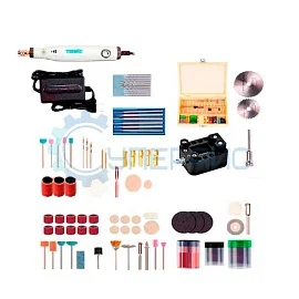 Мини гравер TOOME TV-7001 с набором шарошек фото