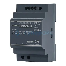 Блок питания на DIN-рейку ZGQNYI HDR-60-12 фото