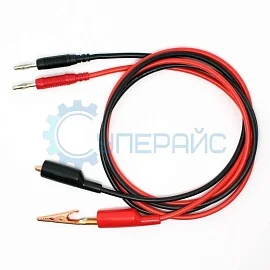 Провода для источника питания 1500 В (банан + крокодил) фото